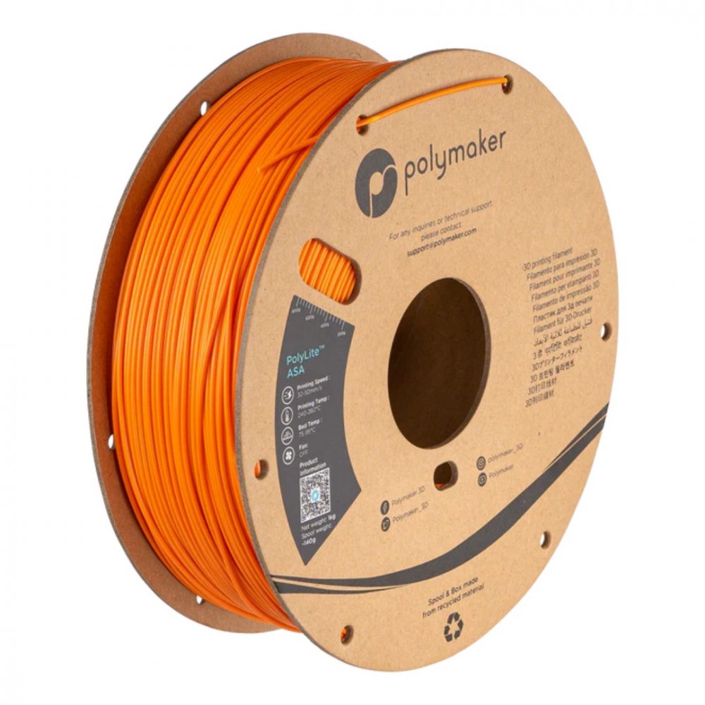 Filament Polymaker PolyLite™ ASA Orange 1 kg