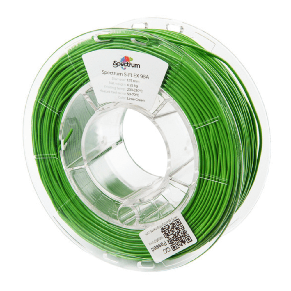 Filament Spectrum S-Flex 98A Lime Green 0.25 kg