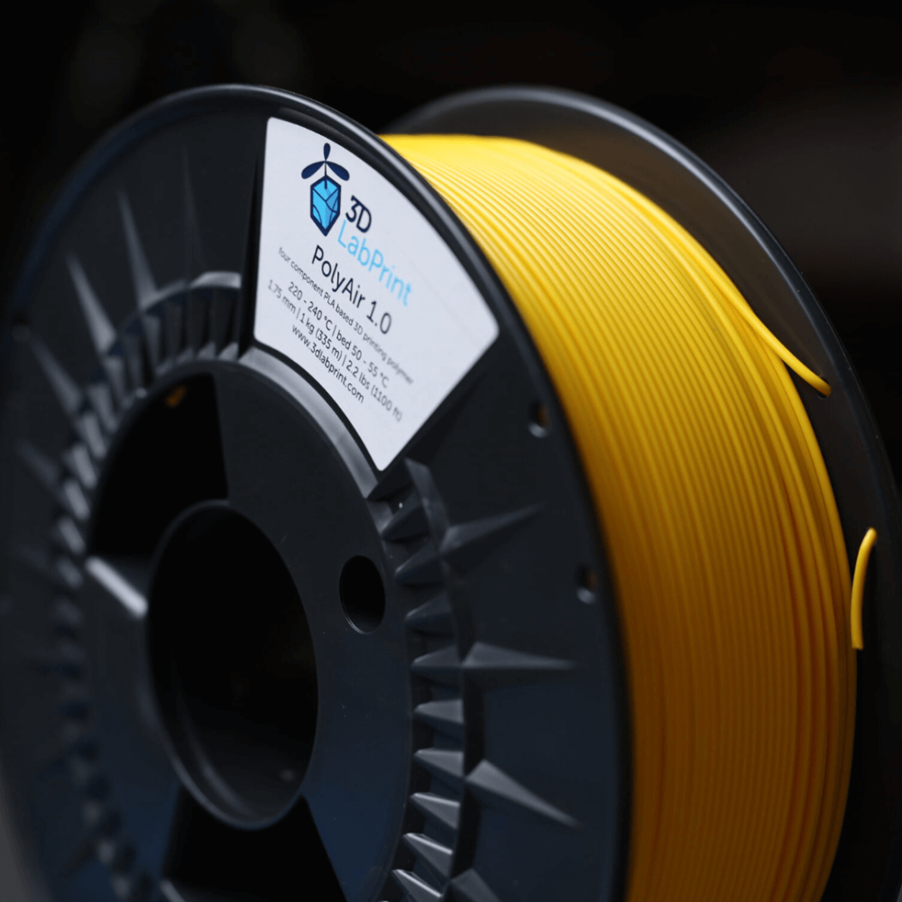 Filament 3DLabPrint PolyAir 1.0 Yellow 1 kg