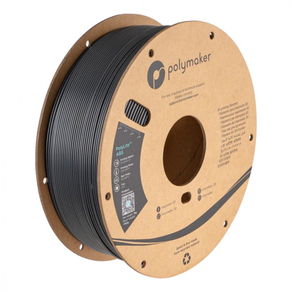 Filament Polymaker PolyLite™ ABS Dark Grey 1 kg