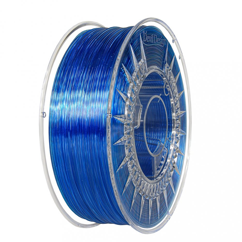 Filament Devil Design PETG Super Blue Transparent 1 kg