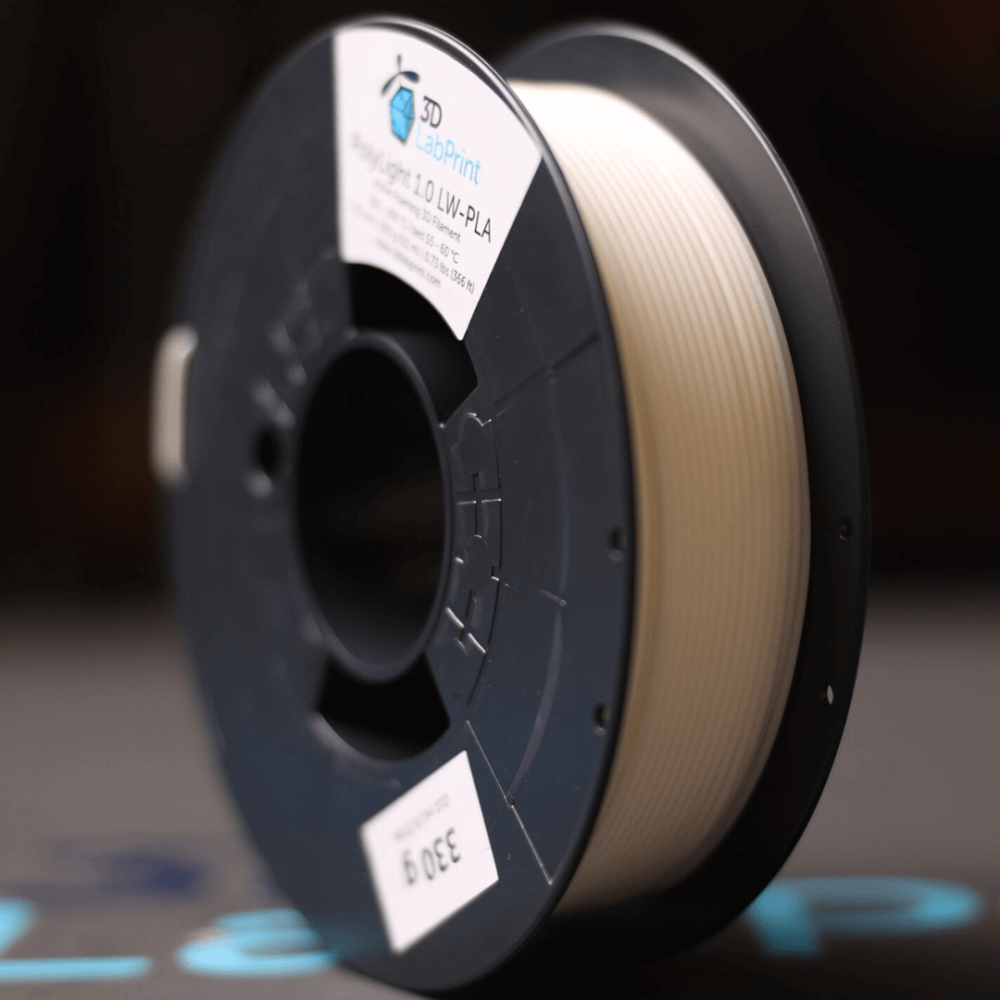 Filament 3DLabPrint PolyLight 1.0 LW PLA Natural 0.33 kg