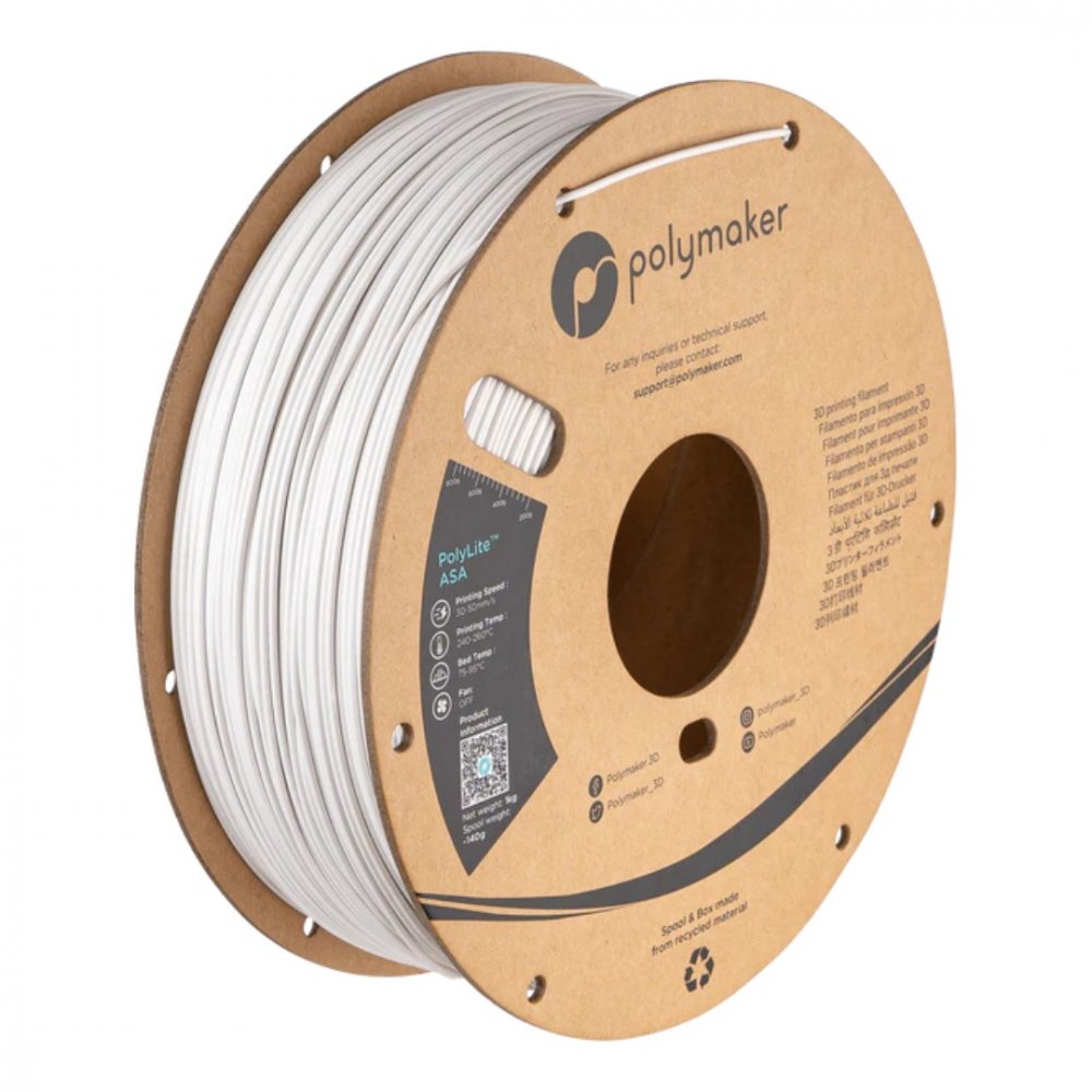 Filament Polymaker PolyLite™ ASA White 1 kg