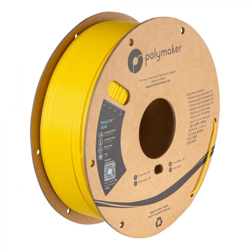 Filament Polymaker PolyLite™ ASA Yellow 1 kg