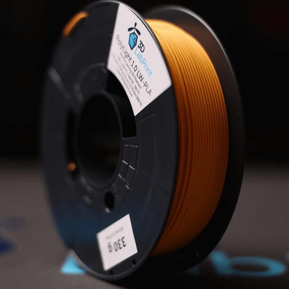 Filament 3DLabPrint PolyLight 1.0 LW PLA Cub Yellow 0.33 kg