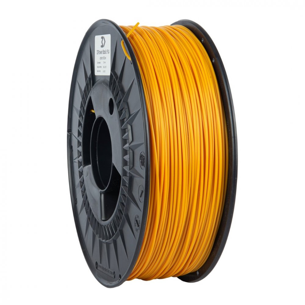 Filament 3DPower Basic PLA Amber Yellow 1 kg