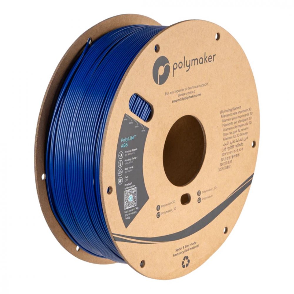 Filament Polymaker PolyLite™ ABS Blue 1 kg