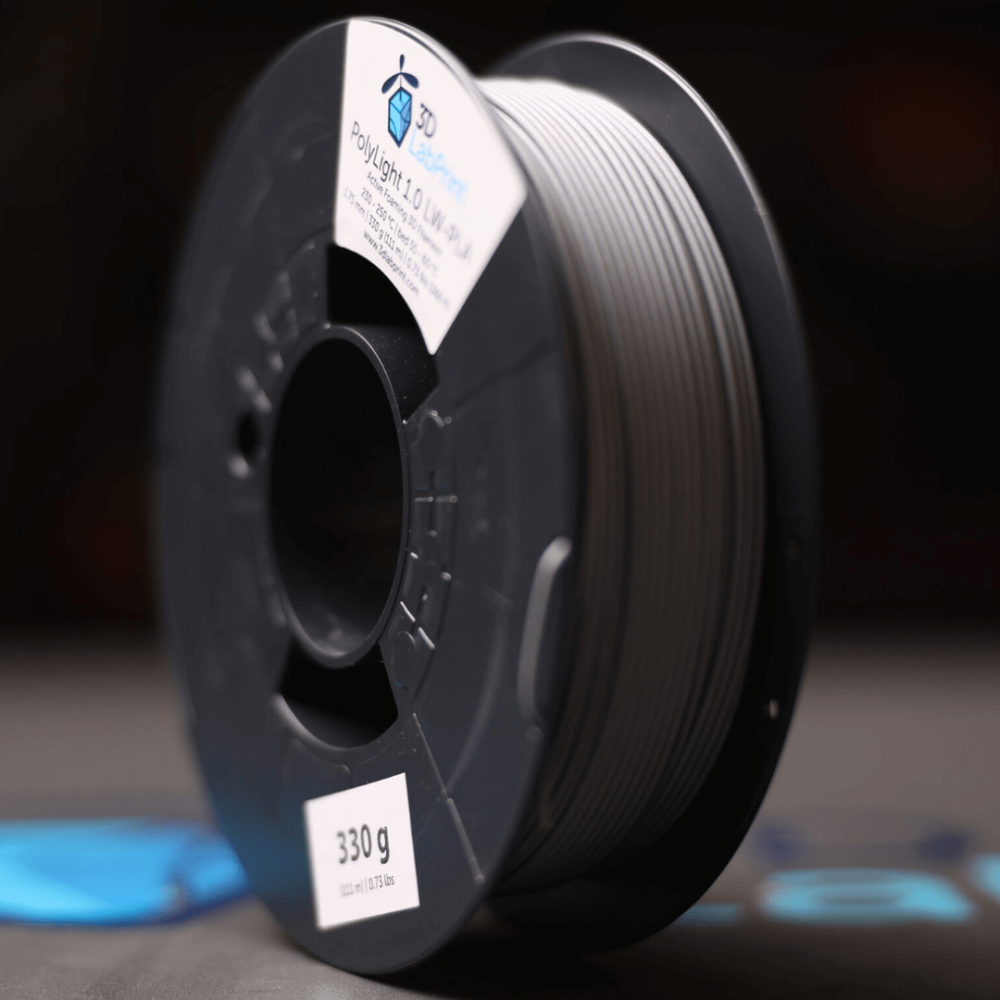 Filament 3DLabPrint PolyLight 1.0 LW PLA B Light Grey 0.33 kg