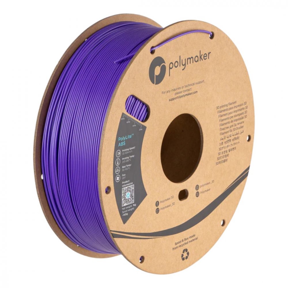 Filament Polymaker PolyLite™ ABS Purple 1 kg