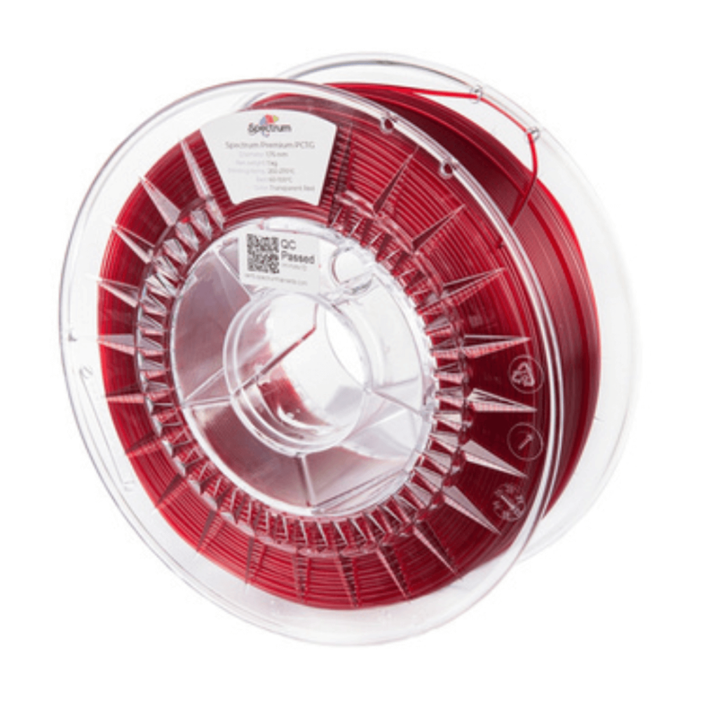 Filament Spectrum PCTG Premium Transparent Red 1 kg
