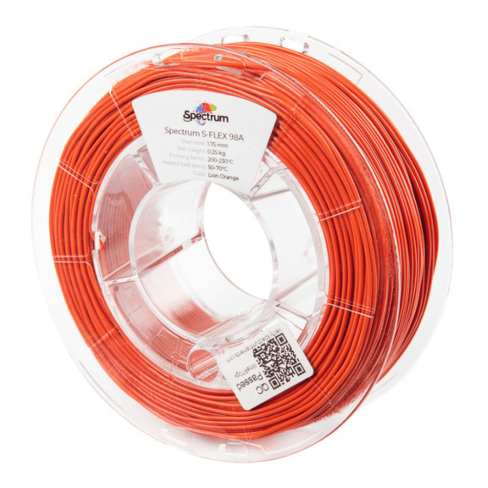 Filament Spectrum S-Flex 98A Lion Orange 0.25 kg
