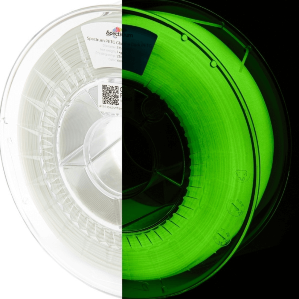 Spectrum PETG Glow in the Dark Yellow Green 1 kg