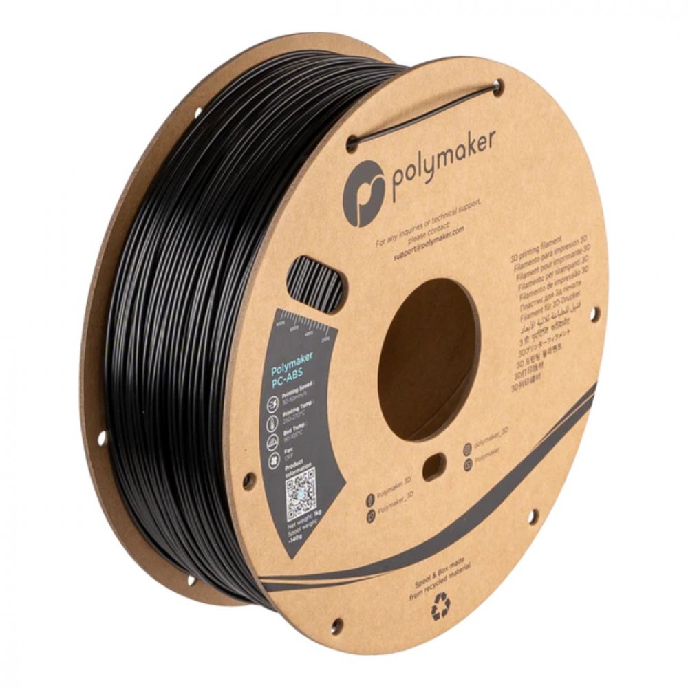 Filament Polymaker PC-ABS Black 1 kg
