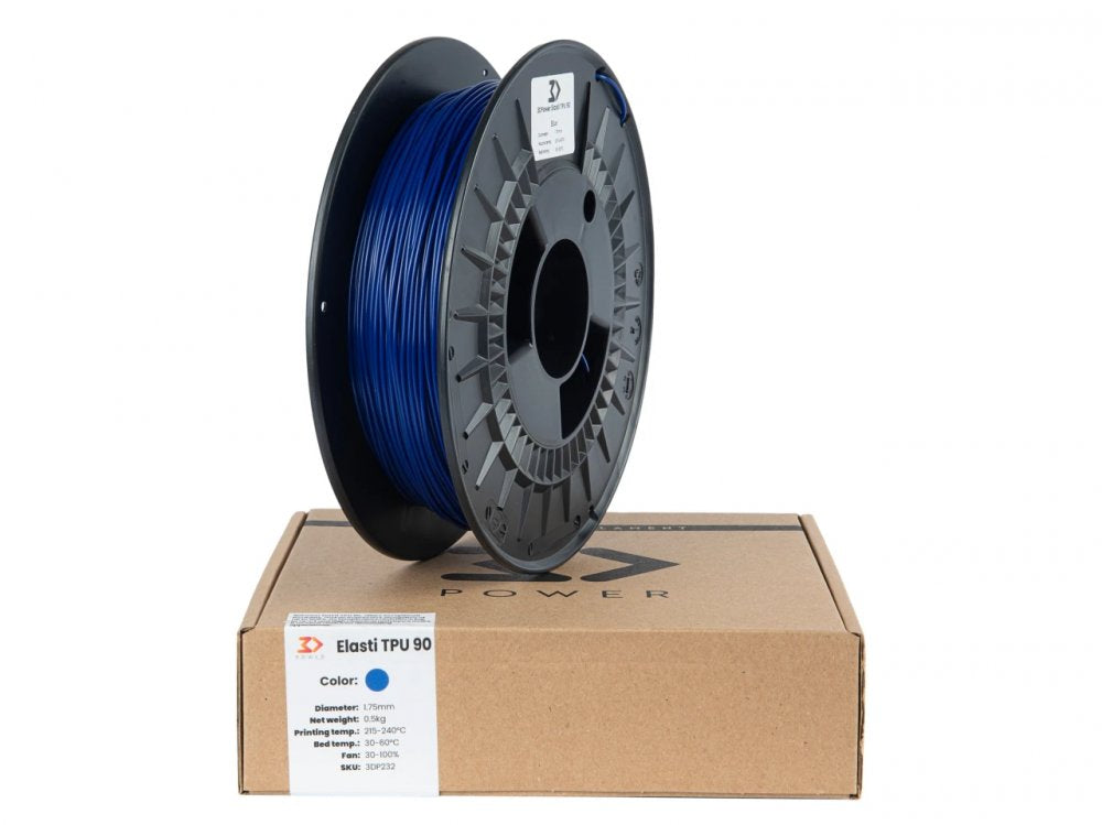 Filament 3DPower Elasti TPU 90A Dark blue 0.5 kg